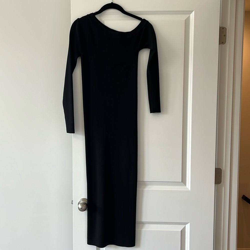 NWT ZARA Black Midi Dress